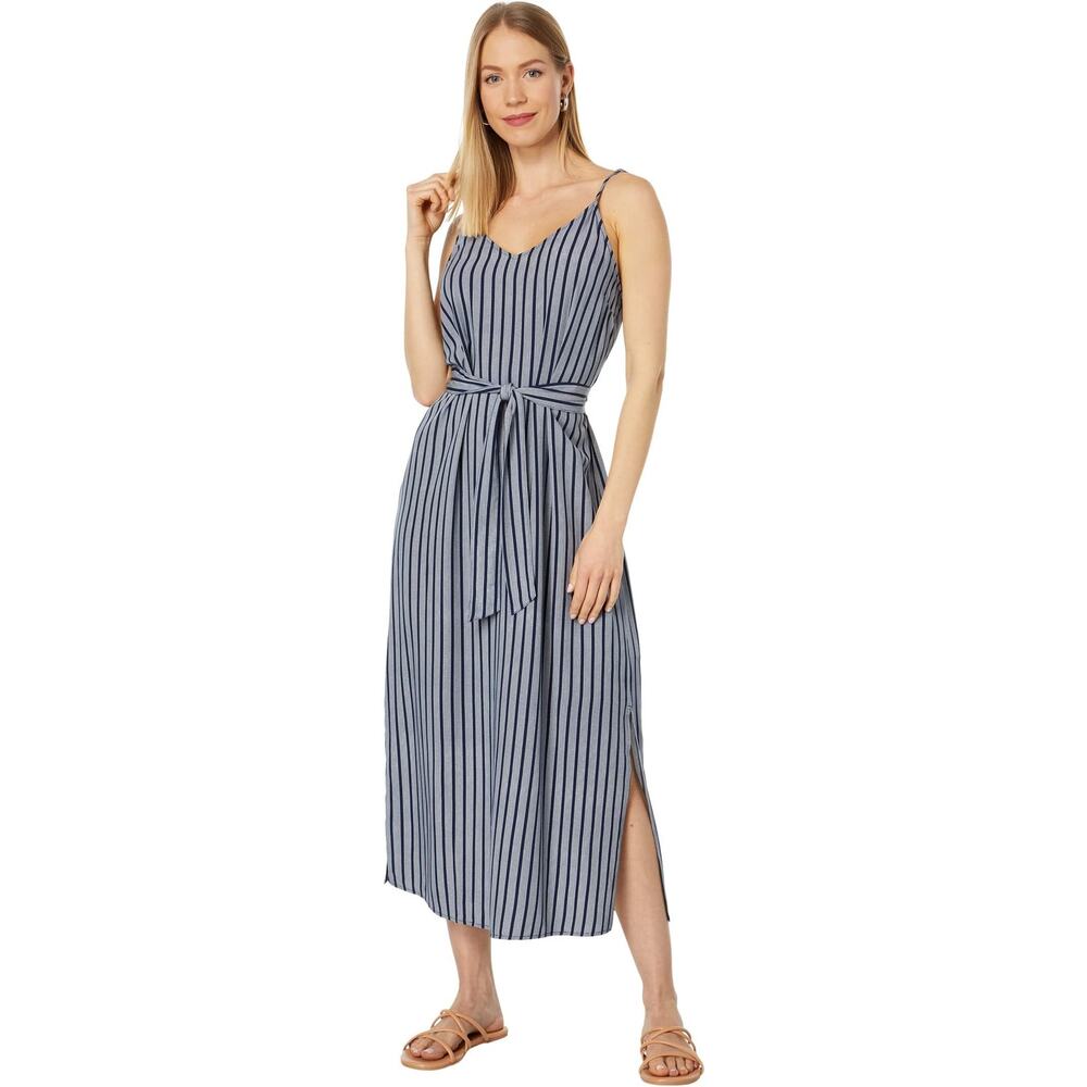 Carve Designs Women's Macy Striped Midi Dress Nautical Lightweight Spring-size S